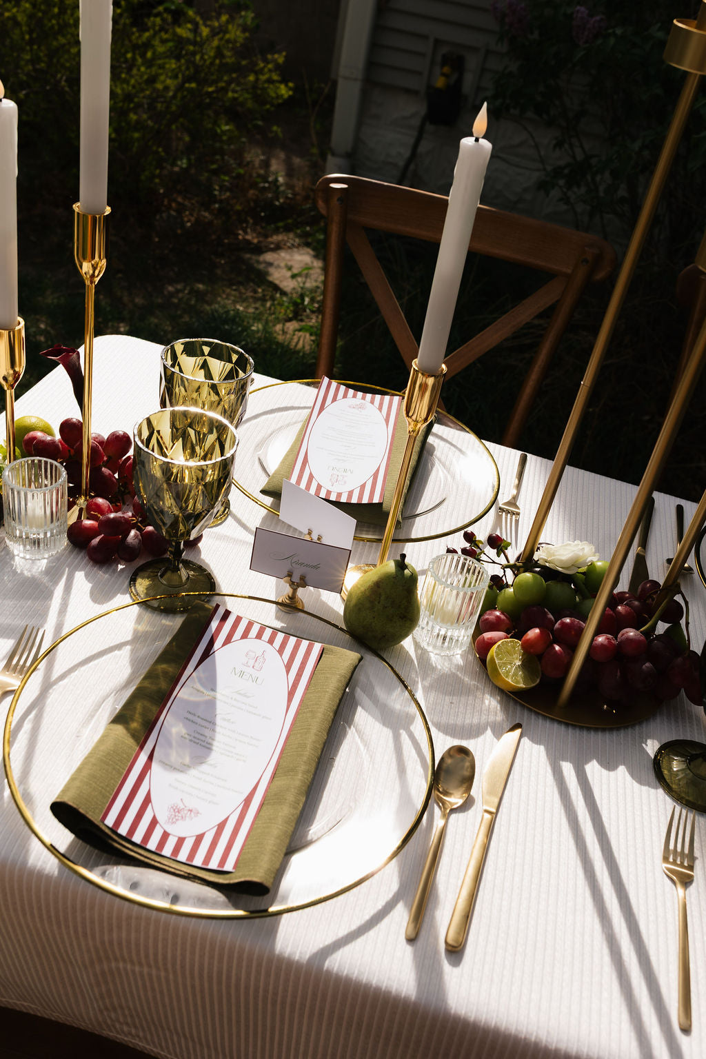 Gold Taper Candle Holders