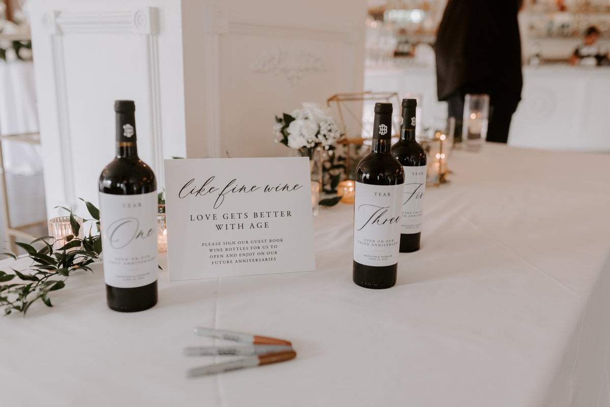 Wine Guestbook Sign