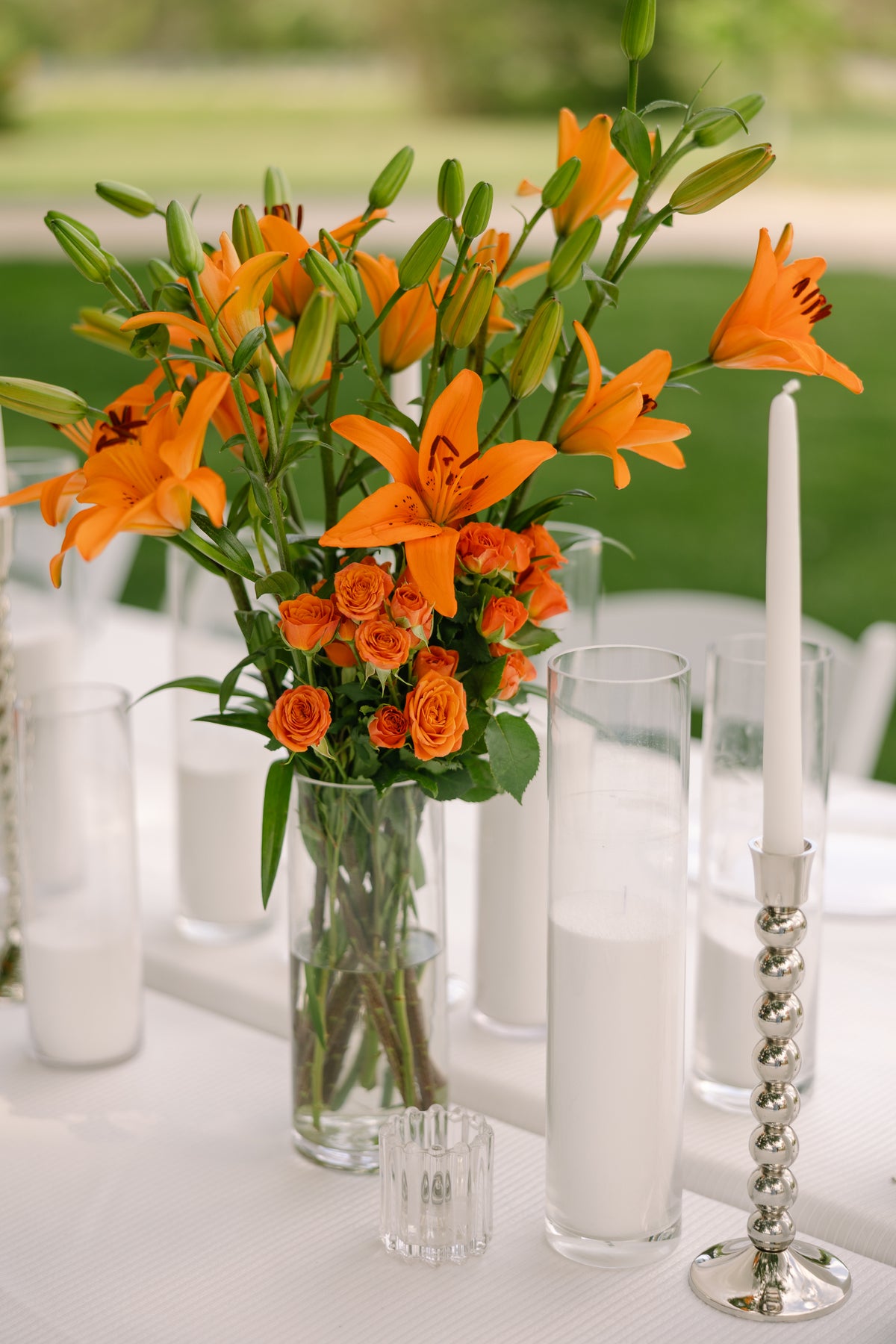 Silver Taper Candle Holder