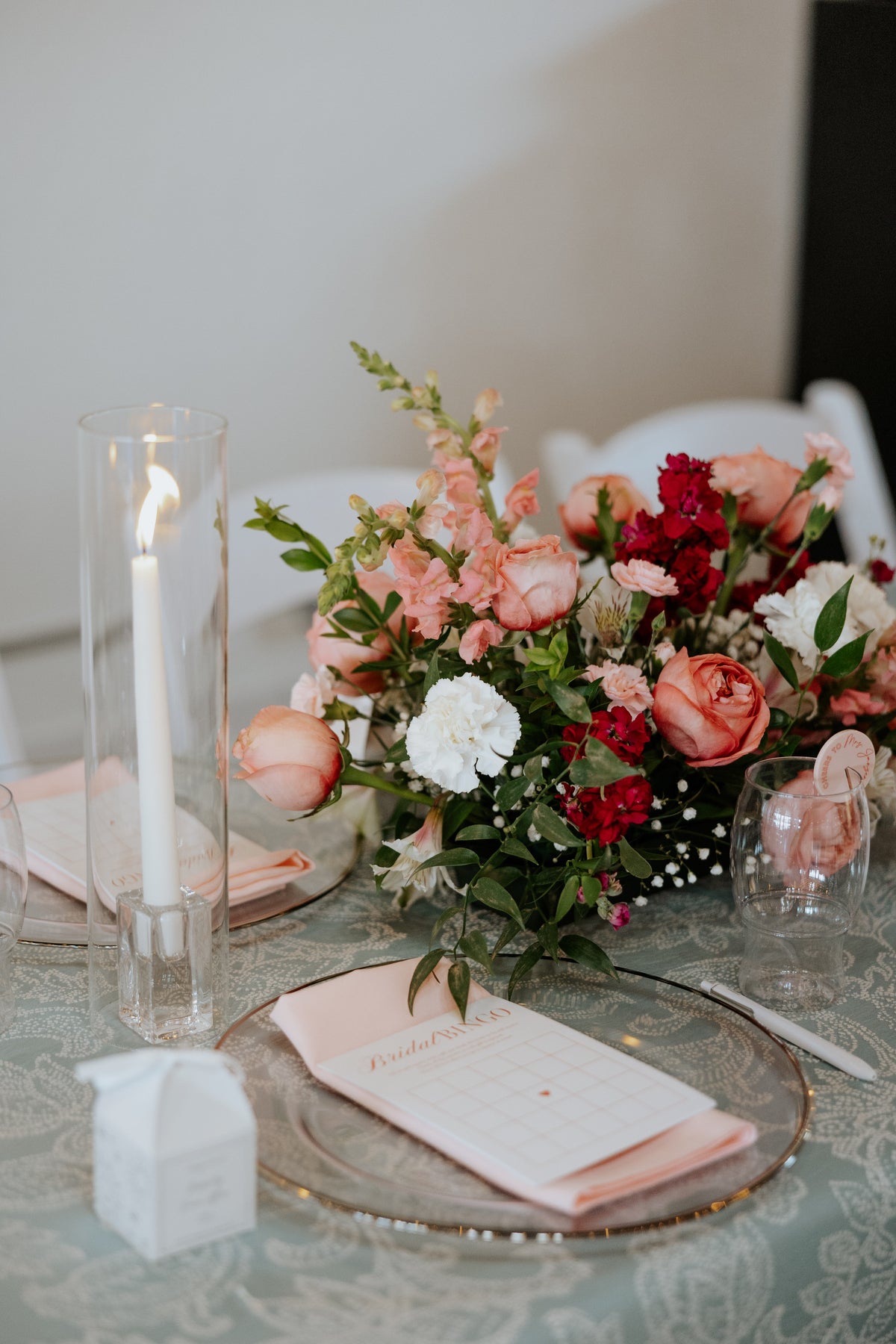 Glass Taper Candle Holder