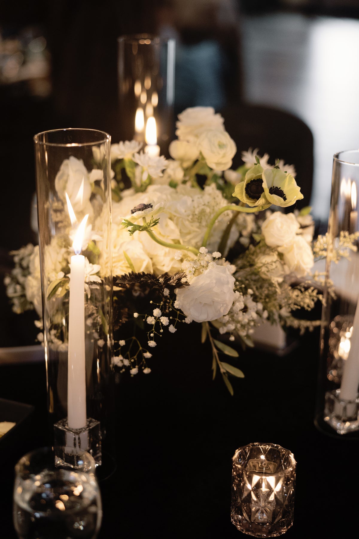 Smoke Glass Votive Candle Holder