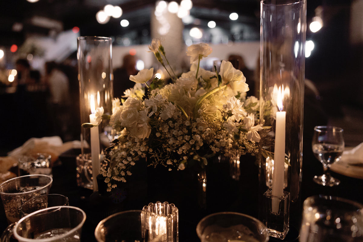 Glass Taper Candle Holder