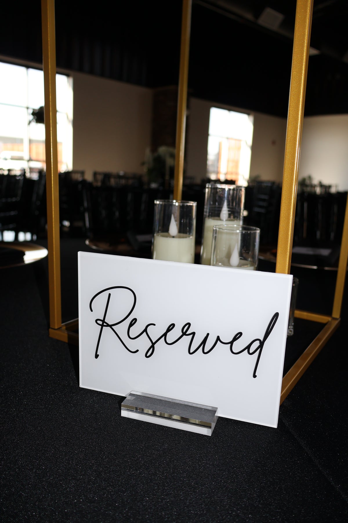 Acrylic Reserved Signs